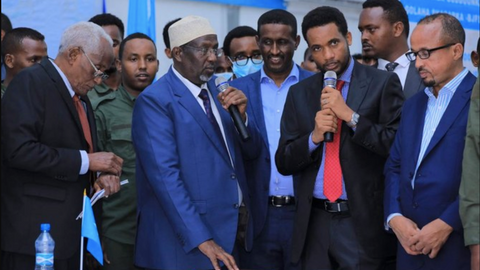 The vote took place in a tent inside Mogadishu's heavily-guarded airport complex under tight security.