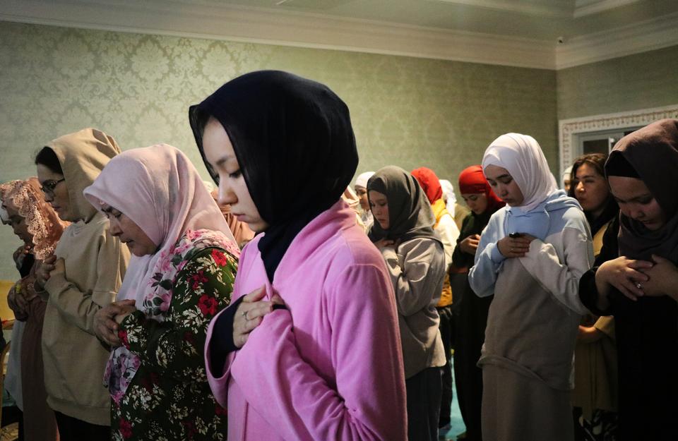 Ramadan prayers were held at Hazrat Sultan Mosque during the Laylat al Qadr in Nur Sultan, Kazakhstan.