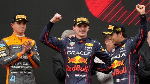 Verstappen also won the sprint qualifying race on Saturday and earned maximum points on the weekend.